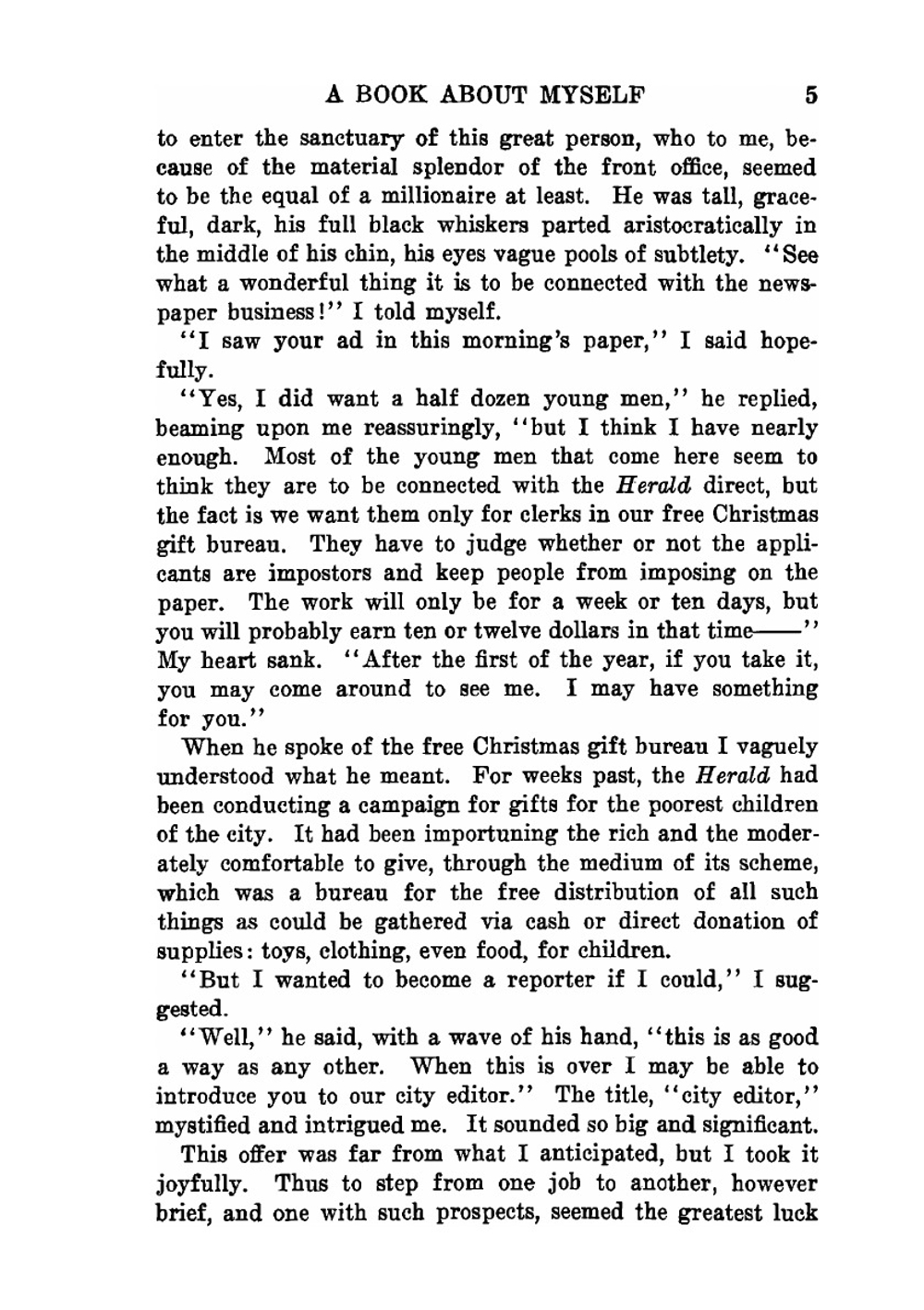 A book about myself | Dreiser Theodore