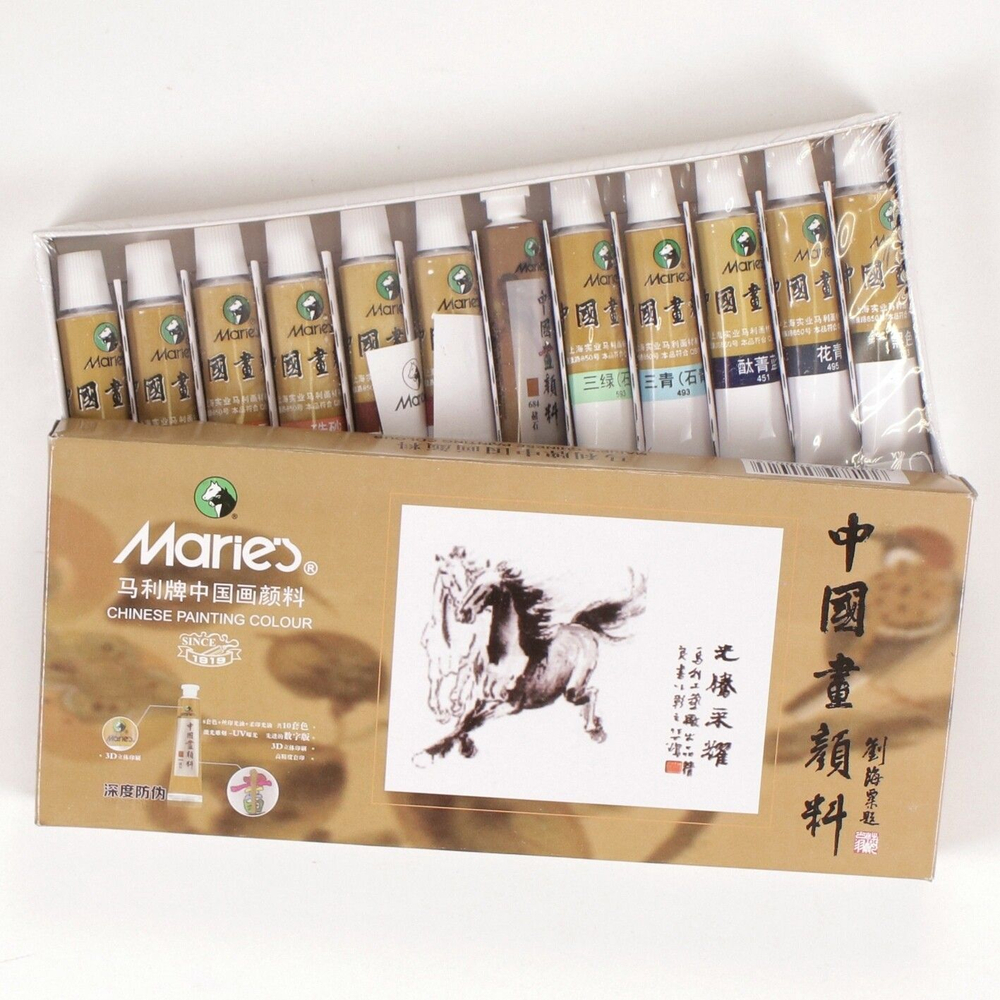 Минеральные краски для китайской живописи Maries