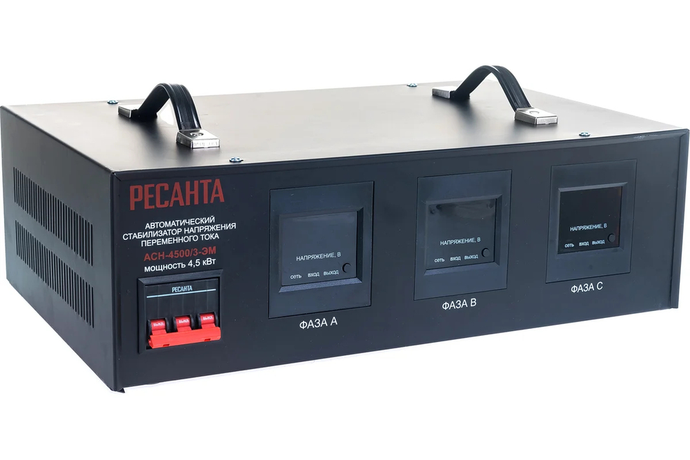 Стабилизатор напряжения РЕСАНТА АСН-4500/3-ЭМ