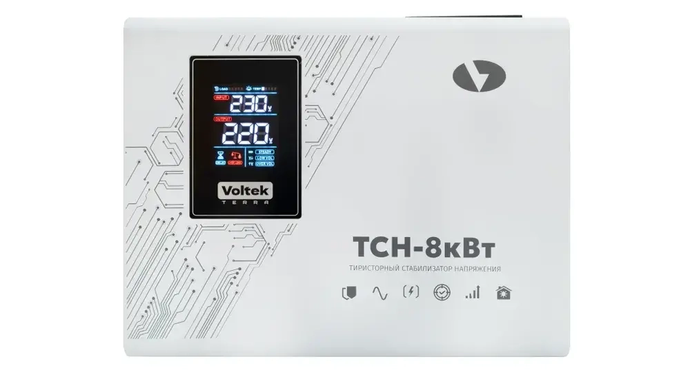 Стабилизатор напряжения однофазный VOLTEK ТСН 8000 (8000ВА)