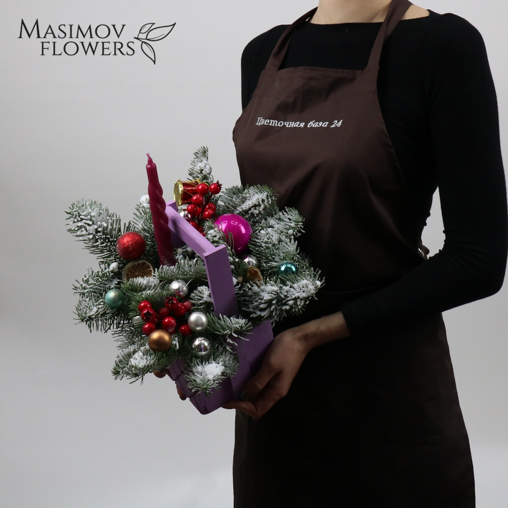 Композиция "Лиловая снежность"