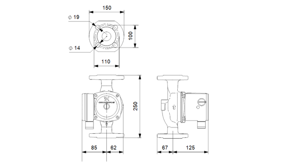 Grundfos UPS 40-80 F 250