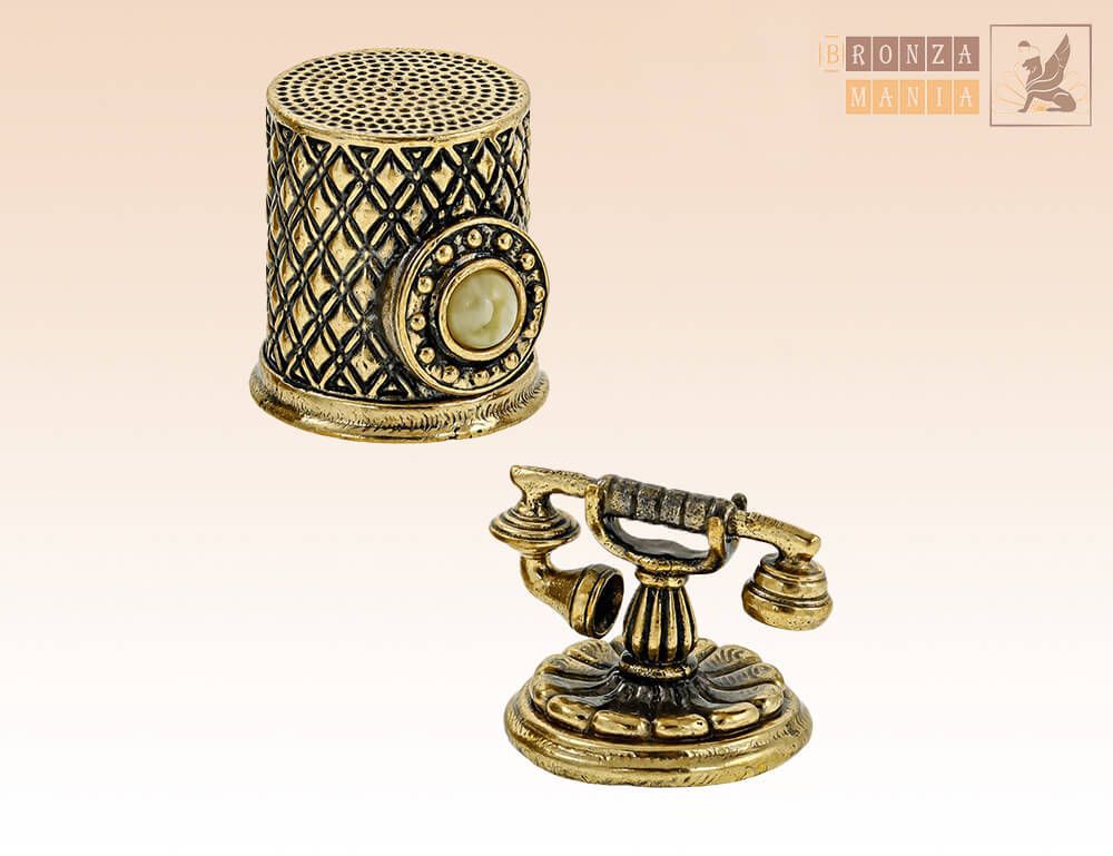 наперсток Телефон винтажный с магнитом