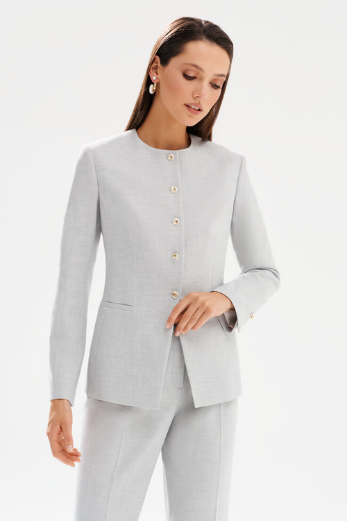 1982 Жакет женский (серый меланж)