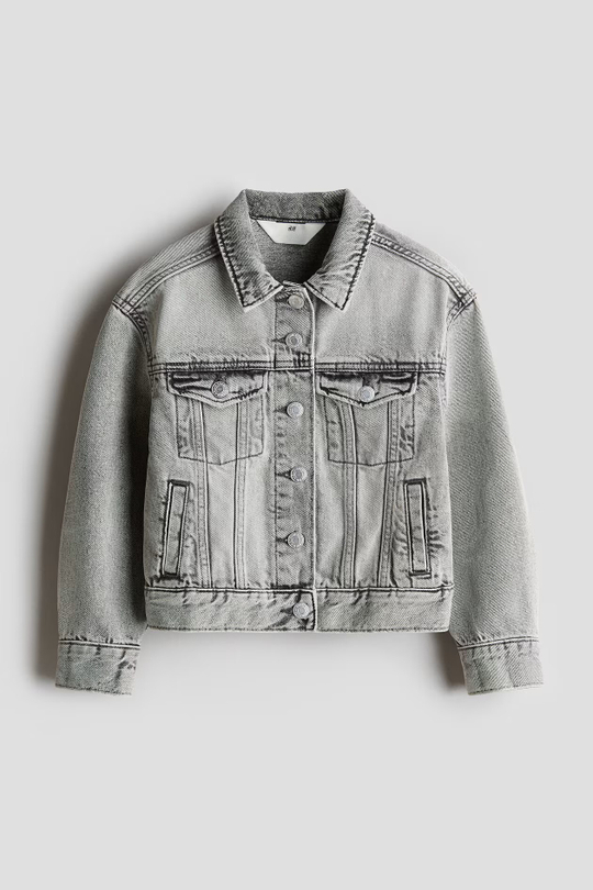 H&M Джинсовая куртка, серый