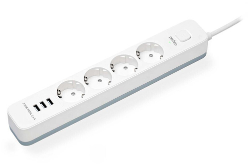 фильтр сетевой  Perfeo(PF-C3955) 4 роз. 2 м