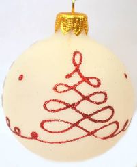 Стеклянный шар Бесконечность 65 мм, в подарочной упаковке, Батик (КУ-65-17378)