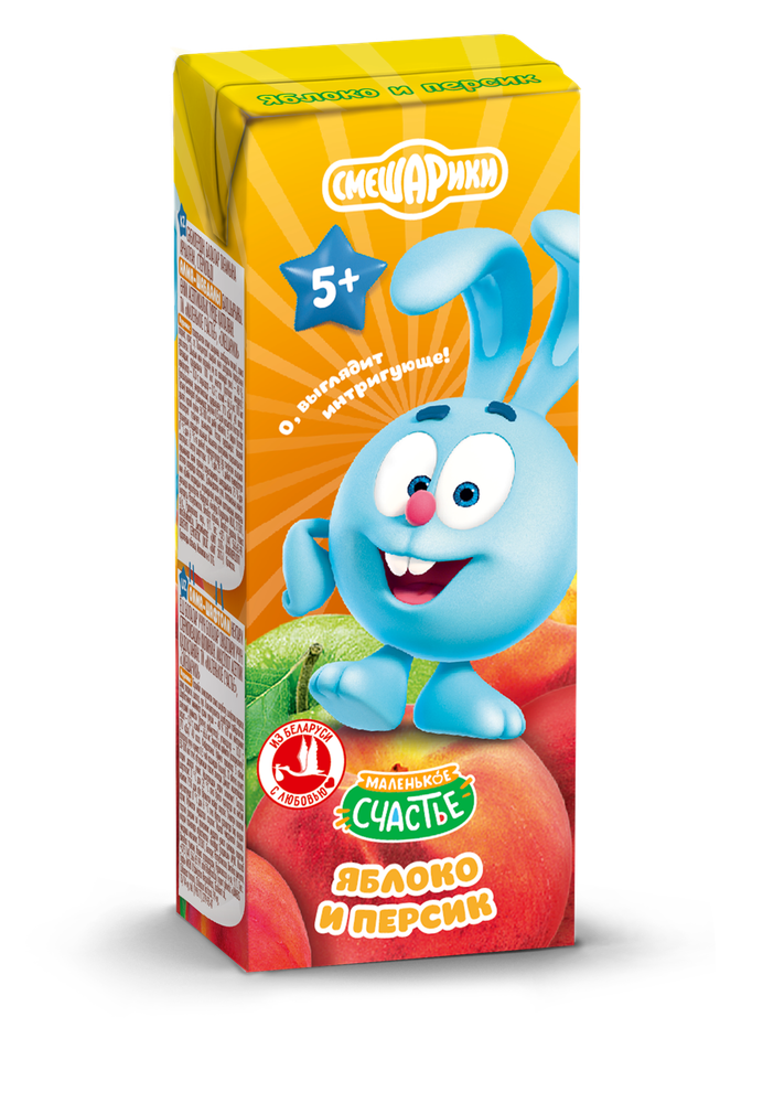 Смешарики 0.2л Яблоко-Персик нектар