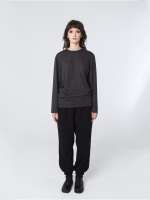 Лонгслив унисекс "Серость". Серый меланж