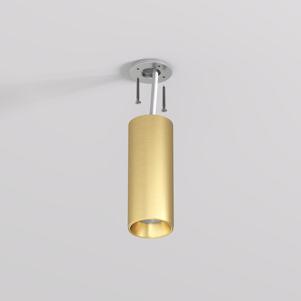 DK2615-SB Накладной светильник SHINE TUBE со светодиодом, D45*H115, IP20, 3000К, 7W, RA?90, сатинированная латунь, алюминий