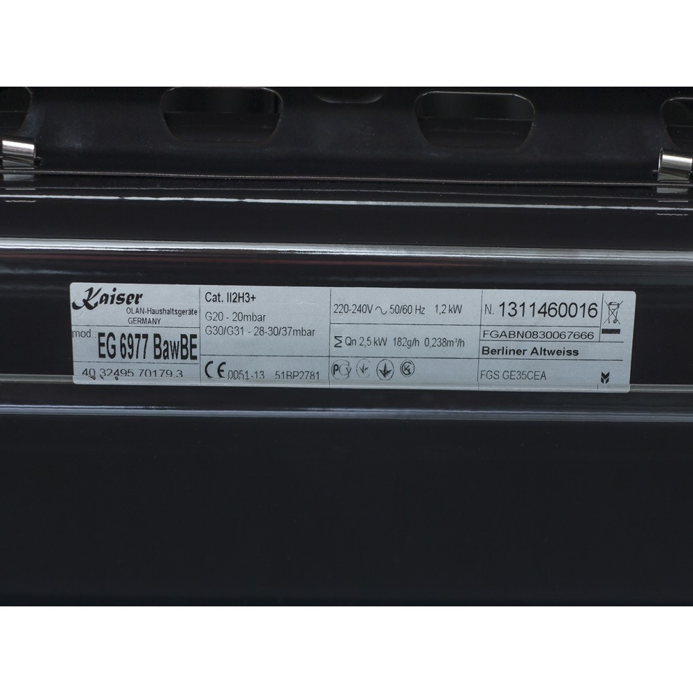 Встраиваемый газовый духовой шкаф Kaiser EG 6977 BawBE