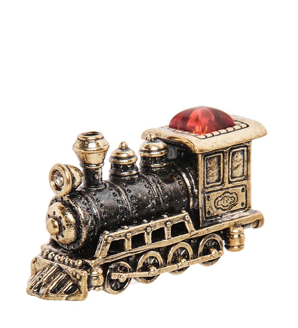 Народные промыслы AM-1947 Фигурка «Паровоз» (латунь, янтарь)