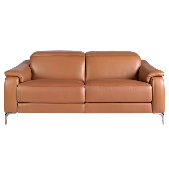 Диван 3-х местный с реклайнером 6181/KM6132-3P-M5676 из коричневой кожи