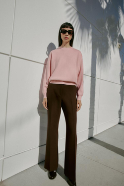 ZARA ОДНОТОННЫЙ СВИТЕР, РОЗОВЫЙ