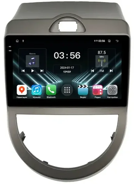 Магнитола для KIA Soul 1 2008-2011 - FarCar DX3061M монитор 9.5" IPS на Android 13, 4+64Гб, CarPlay