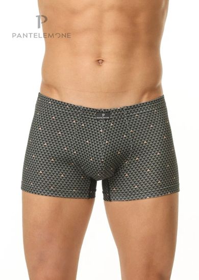 Трусы мужские боксеры Pantelemone PMH-1368, треугольники серо-зеленые