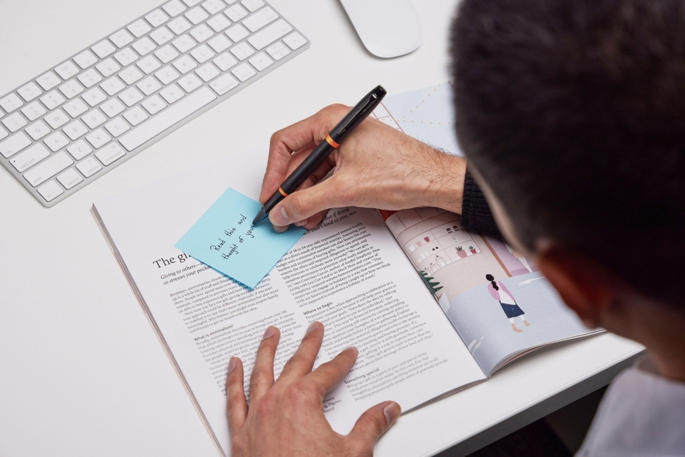 Ручка-роллер Parker IM Vibrant Rings Flame Orange, стержень:Fblk, в подарочной упаковке.