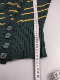 Кардиган Adilisik в желто-зеленую полоску 44-46 размер