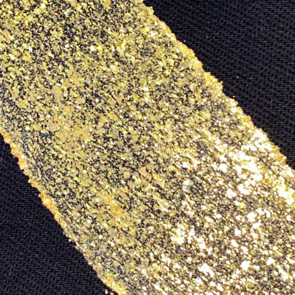 Краска по ткани и обуви, одежды акриловая с эффектом листовой потали «Золото»