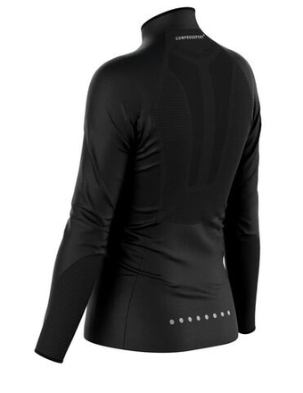 Женская теннисная куртка Compressport Hurricane Windproof - черный