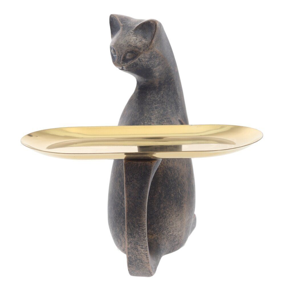 GAEM Фигурка декоративная "Кошка" с подносом, L18,5 W17 H18 см