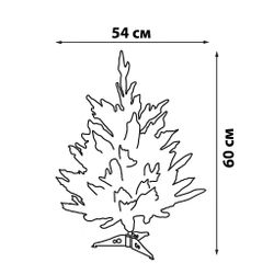 ULD-T5460-030-SNA-3AA WARM WHITE IP20 XMAS TREE SNOW Дерево светодиодное Ёлочка снежная. на батарейках 3АА не в-к. 54х60см. 30 светодиодов. Теплый белый свет. TM Uniel