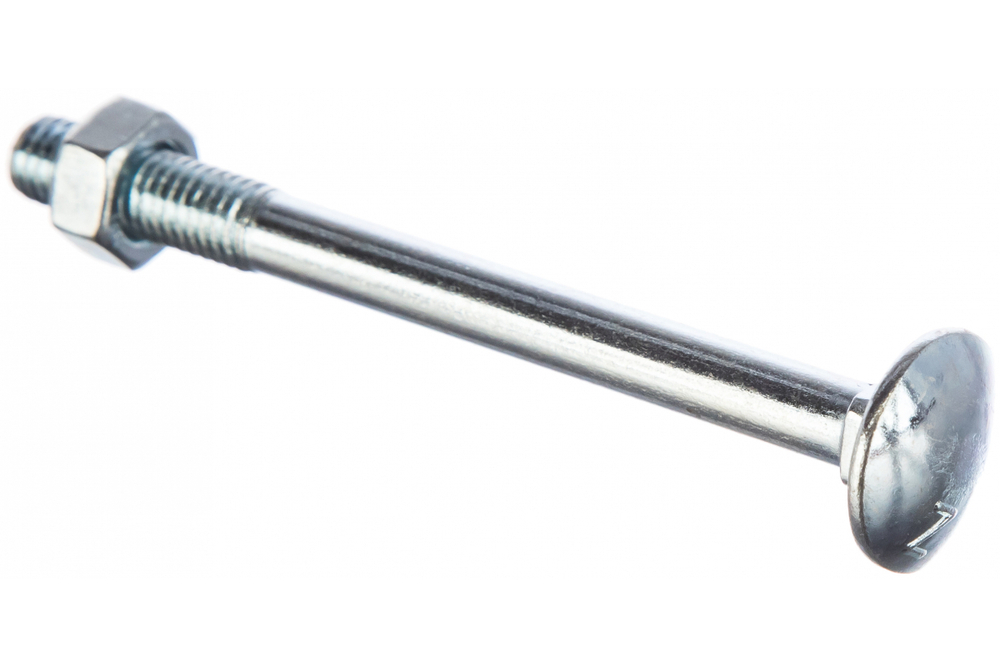 БОЛТ МЕБЕЛЬНЫЙ ELEMENT DIN603 С ГАЙКОЙ ОЦИНК 8Х90 2ШТ 021340