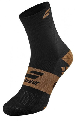 Теннисные носки Babolat Pro Crew Men 1P - black/bright gold