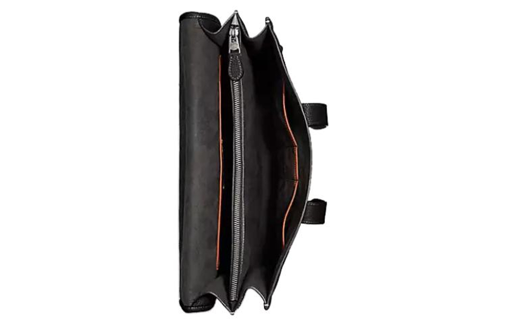 COACH Gotham Leather Handbag, Crossbody Bag, Briefcase Large Men"s Black