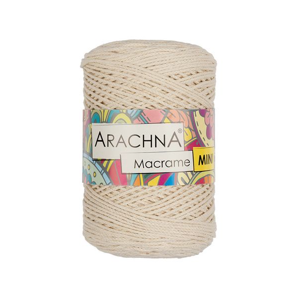 Пряжа Arachna Macrame Mini / уп.4 мот. по 250г, 200м, 24 натуральный