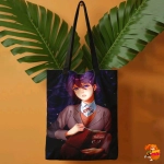 Сумка шоппер с принтом Doki Doki