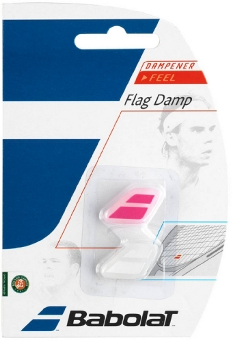 Виброгаситель теннисный Babolat Flag Damp - white/pink