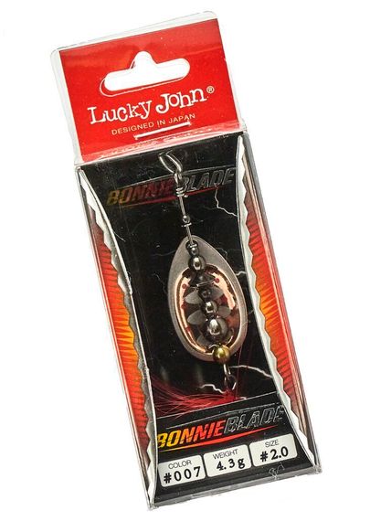Блесна вращающаяся Lucky John BONNIE BLADE 02 04.3г 007 в блистере