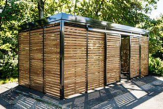 Уличные контейнерные площадки для мусора и сбора ТБО