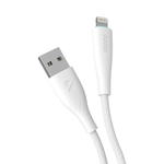 Дата-кабель Fly USB - Lightning, 1м, 2.4A, белый