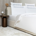 Постельное белье семейное Bold Bicolor Embroidery Rainy Sky/Grey (140 x 200 см)