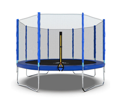 Батут DFC Trampoline Fitness с сеткой 12ft Синий