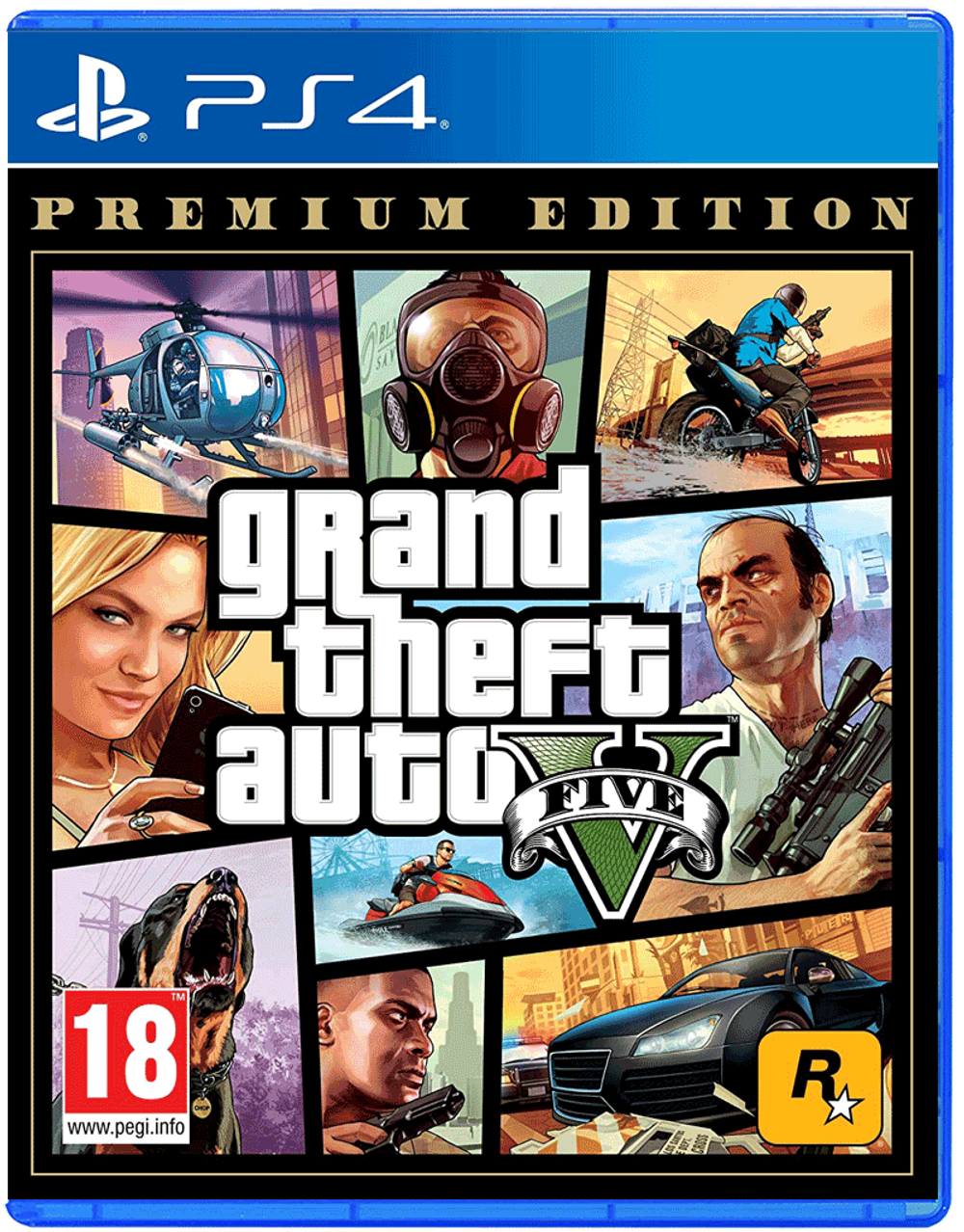 Игра Grand Theft Auto V Premium Edition (GTA) (Русская версия) для PlayStation 4