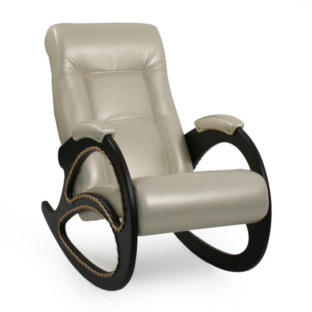 Кресло-качалка Модель №4 Орегон перломутровый (каркас - Венге)