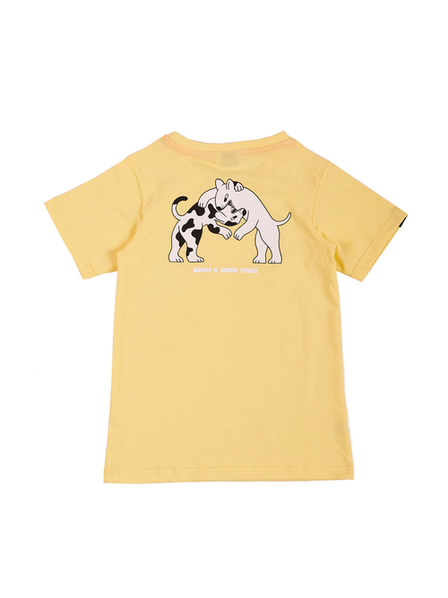 Детская Футболка MANTO DOGS жёлтая
