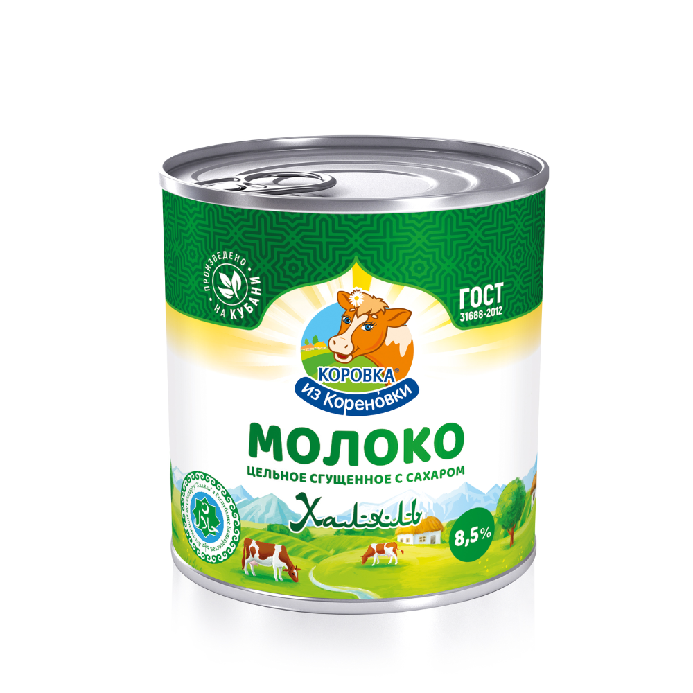 Молоко цельное сгущенное Коровка 8,5% 360 гр