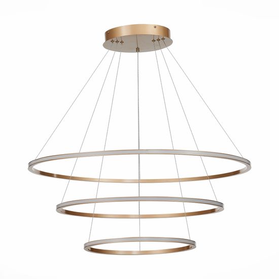 ST604.243.114 Светильник подвесной ST-Luce Золотистый/Белый LED 1*114W 4000K Подвесные светильники