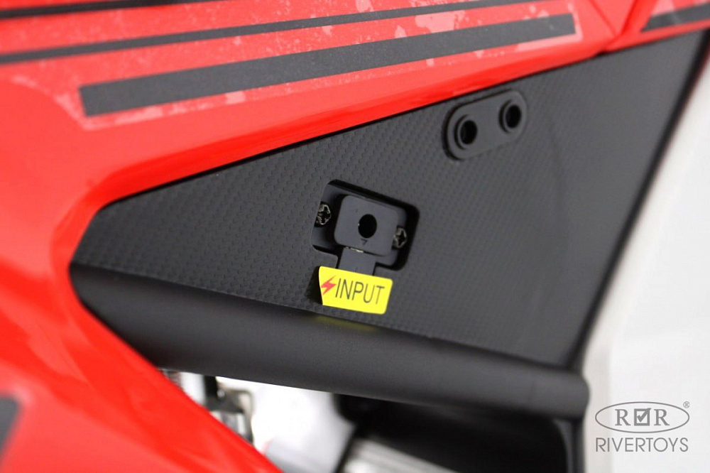 Детский электромотоцикл RiverToys E777KX E777KX-MOTO-RED/красный