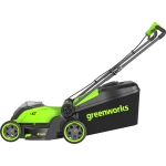 Газонокосилка аккумуляторная Greenworks GD40LM411 40В (1 x 4 Ач, ЗУ) нож 41 см, 2521007UB
