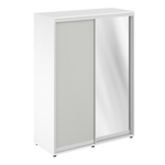 Шкаф-купе высокий комбинированный SG.WH.SH.AL СИГМА (SIGMA),полки,штанга