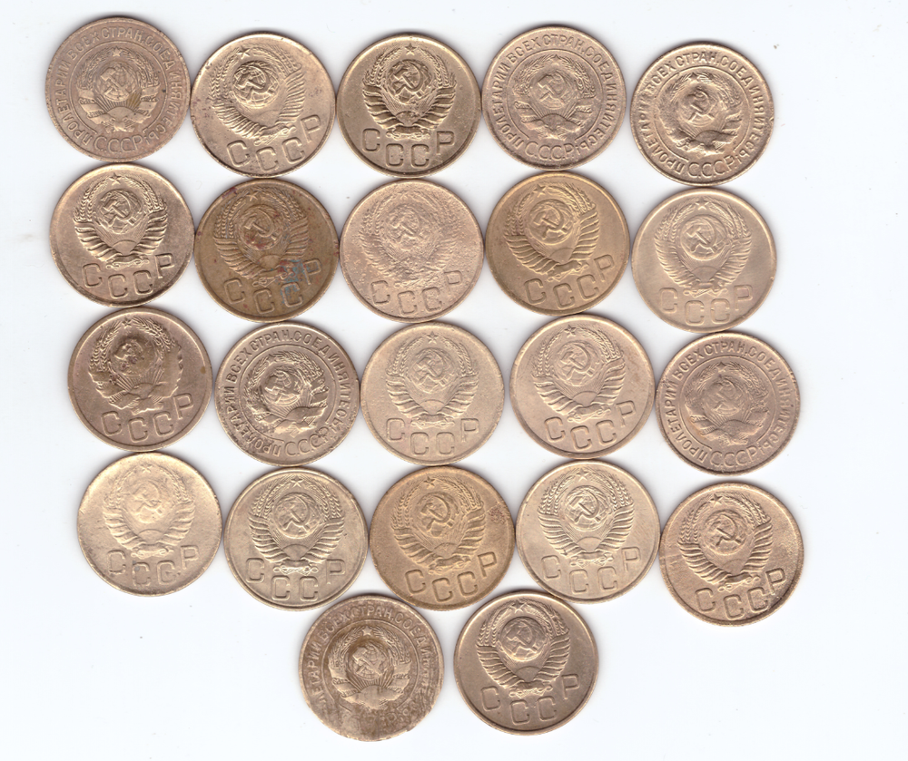 Набор 3 копейки (22 шт)1926,28-32,36-38,40,41,43,46,48-50,52-57(1) VF+