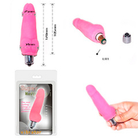 Розовый мини-вибратор 12см Baile Super BI-040012