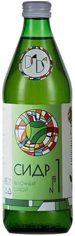 Сидр №1 сухой нефильтр 5,5% 0,5 Дальняя Дача Россия