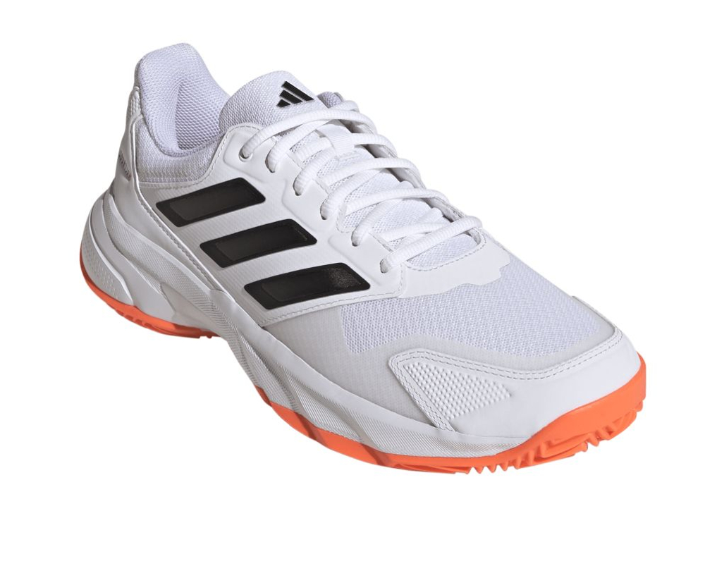 Мужские теннисные кроссовки Adidas CourtJam Control 3 M Clay - cloud white/core black/lucid orange