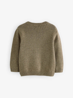 Джемпер с вышивкой для мальчика Next K82-481, Хаки